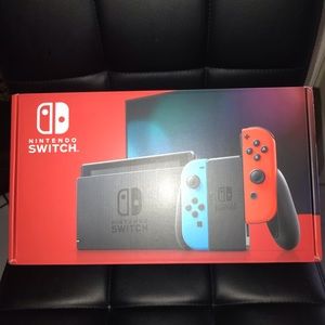 Nintendo Switch Red and Blue Joy Con Console